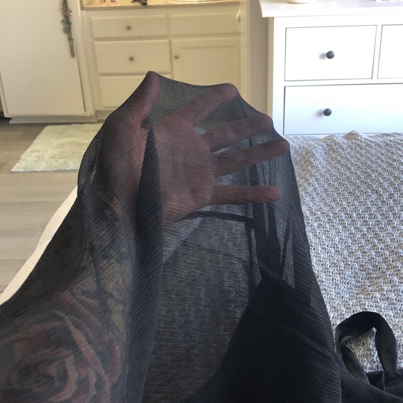 Black Silk Deletta Dress for Anthropologie - Picture 5 of 7